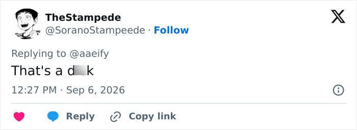 A tweet by TheStampede discusses Johyun's unexpected styling at the Karlovy Vary VIP Premiere, referring to it as a d*ck. A tweet by TheStampede discusses Johyun's unexpected styling at the Karlovy Vary VIP Premiere, referring to it as a d*ck.