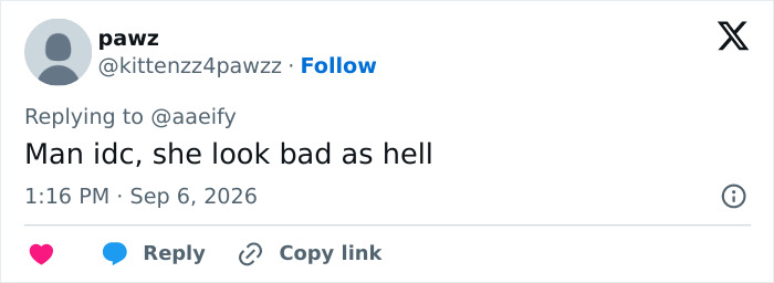 Screenshot of a social media comment criticizing Johyun's styling at Karlovy Vary VIP premiere. Screenshot of a social media comment criticizing Johyun's styling at Karlovy Vary VIP premiere.