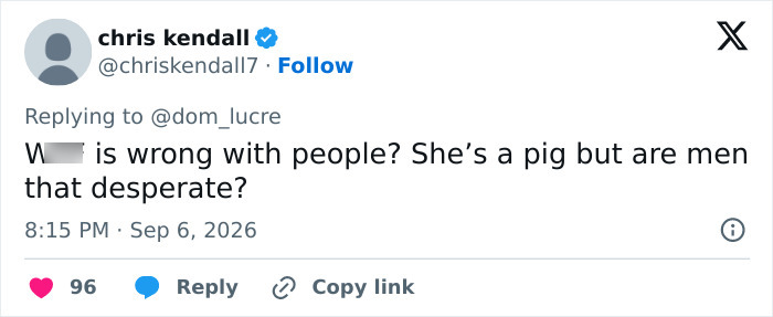 Tweet from @chriskendall7 commenting on Bonnie Blue's video, expressing concerns about dangerous practices after childbirth. Tweet from @chriskendall7 commenting on Bonnie Blue's video, expressing concerns about dangerous practices after childbirth.