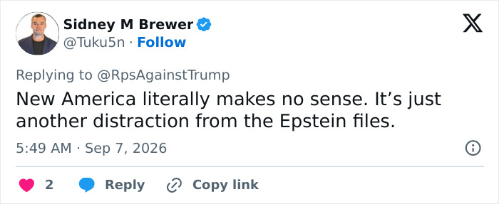 A tweet by Sidney M Brewer discussing the proposed New Mexico name change, calling it a distraction. A tweet by Sidney M Brewer discussing the proposed New Mexico name change, calling it a distraction.