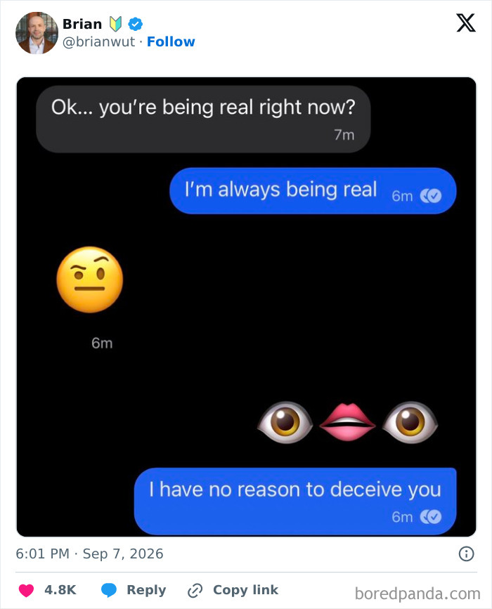A meme showing a text conversation with emojis, part of the internet memes about Theranos fraud defense.