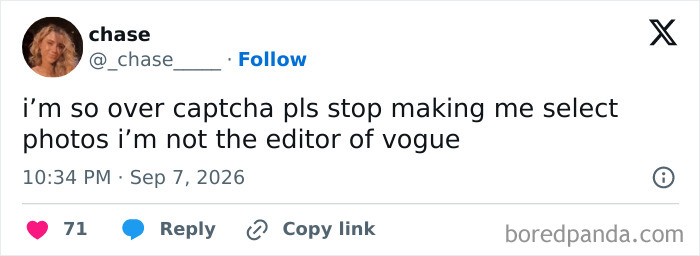 Funny tweets about being tired of captchas