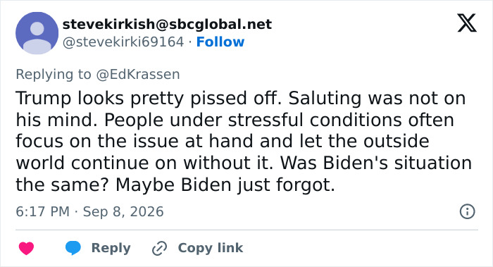A social media post about Donald Trump's words to Marine One pilots, discussing Trump being pissed off and not saluting. A social media post about Donald Trump's words to Marine One pilots, discussing Trump being pissed off and not saluting.