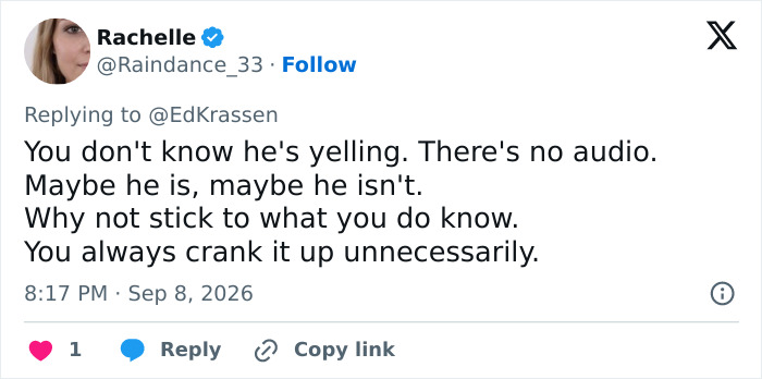 A tweet by user Rachelle responding to the heated exchange with Donald Trump and Marine One pilots. A tweet by user Rachelle responding to the heated exchange with Donald Trump and Marine One pilots.
