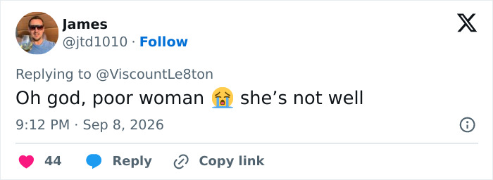 Screenshot of a tweet expressing concern for Katie Price after her corrective surgery. Screenshot of a tweet expressing concern for Katie Price after her corrective surgery.