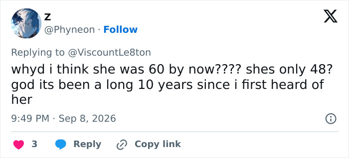 A social media user expresses concern over Katie Price's latest appearance after corrective surgery, questioning her age. A social media user expresses concern over Katie Price's latest appearance after corrective surgery, questioning her age.