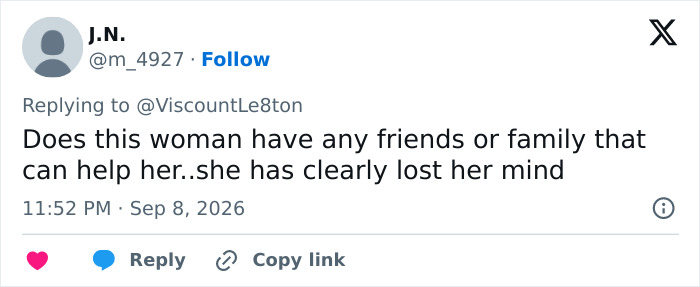 A social media comment asking if Katie Price has support after her latest appearance and corrective surgery. A social media comment asking if Katie Price has support after her latest appearance and corrective surgery.