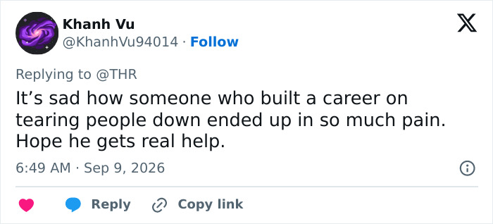 A social media comment discussing Perez Hilton's crisis and confession, expressing concern and hope for help. A social media comment discussing Perez Hilton's crisis and confession, expressing concern and hope for help.