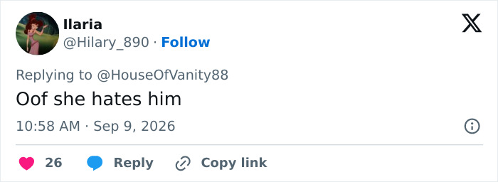 Screenshot of a fan's tweet remarking on Nicola Peltz's reaction to Brooklyn Beckham. Screenshot of a fan's tweet remarking on Nicola Peltz's reaction to Brooklyn Beckham.