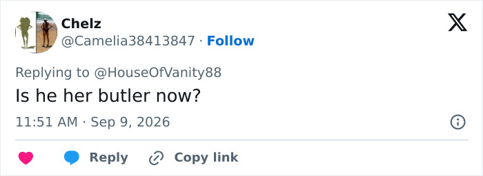 Screenshot of a fan's tweet about Brooklyn Beckham's red-carpet behavior. Screenshot of a fan's tweet about Brooklyn Beckham's red-carpet behavior.