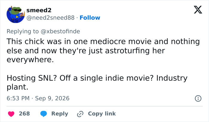 Fans question the rapid rise of a Hollywood rising star, suggesting an industry plant and the harsh reality of fame. Fans question the rapid rise of a Hollywood rising star, suggesting an industry plant and the harsh reality of fame.