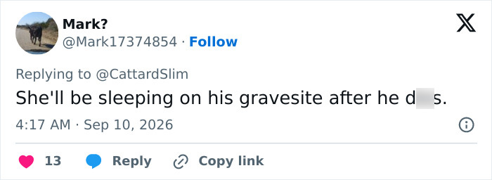 A tweet responding to Trump Aide Natalie Harp about sleeping on a gravesite