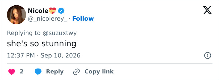 Screenshot of a tweet: 'she's so stunning.' Sydney Sweeney's lingerie brand struggles, leading to scandalous ads. Screenshot of a tweet: 'she's so stunning.' Sydney Sweeney's lingerie brand struggles, leading to scandalous ads.