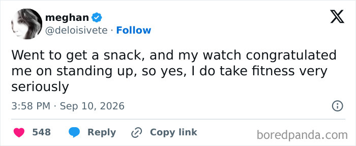 Funny tweets about taking fitness very seriously