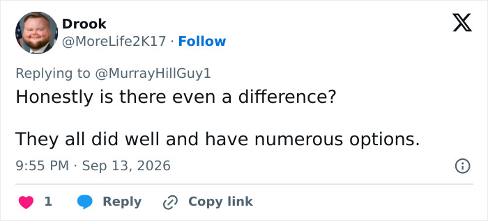 A comment on dating profiles, noting all profiles did well in the Becky experiment, questioning differences. A comment on dating profiles, noting all profiles did well in the Becky experiment, questioning differences.