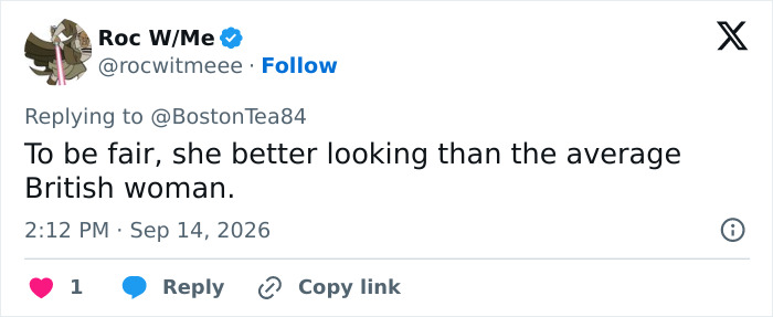 A social media post commenting on the appearance of a British Universal Woman contestant, causing outrage. A social media post commenting on the appearance of a British Universal Woman contestant, causing outrage.
