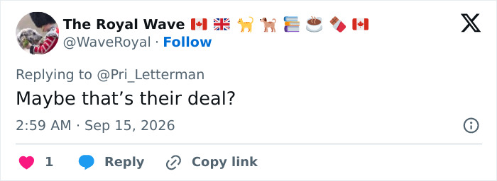 Tweet by The Royal Wave about the tense moment with wife, Emmy Winner silence.