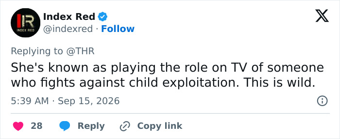 A tweet about Mariska Hargitay's parenting and her daughter's Emmy dress.