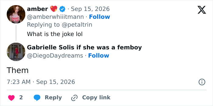 A social media post from fans cringing at the stars' Emmy presentation and their joke. A social media post from fans cringing at the stars' Emmy presentation and their joke.