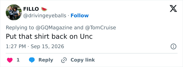Tom Cruise Gets Ruthlessly Mocked Over “Embarrassing” New Photoshoot As Fans Zero In On His Unusual Look Tom Cruise Gets Ruthlessly Mocked Over “Embarrassing” New Photoshoot As Fans Zero In On His Unusual Look