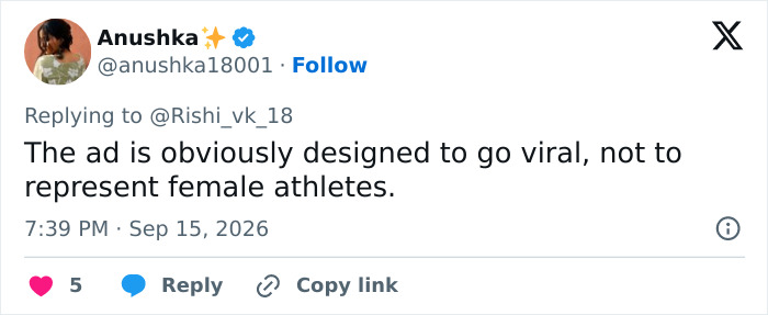 Screenshot of a tweet about Sydney Sweeney's new ad being designed to go viral. Journalists targeted online. Screenshot of a tweet about Sydney Sweeney's new ad being designed to go viral. Journalists targeted online.