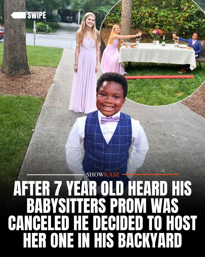 A young boy hosts a backyard prom for his babysitter, making for wholesome stories.