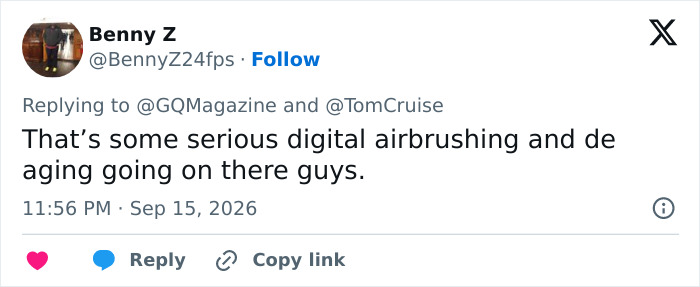 Tom Cruise Gets Ruthlessly Mocked Over “Embarrassing” New Photoshoot As Fans Zero In On His Unusual Look Tom Cruise Gets Ruthlessly Mocked Over “Embarrassing” New Photoshoot As Fans Zero In On His Unusual Look