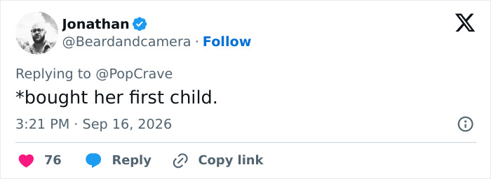 A tweet from Jonathan about Lena Dunham welcoming first baby via surrogate. A tweet from Jonathan about Lena Dunham welcoming first baby via surrogate.