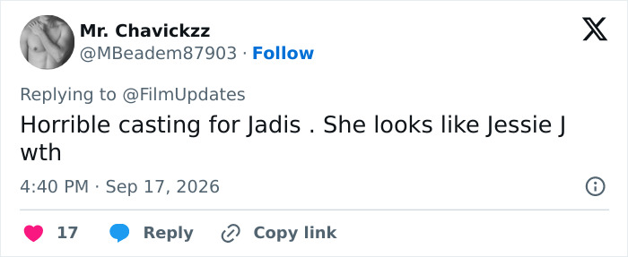 A female director faces religious backlash for a fantasy adaptation, as a tweet criticizes Jadis's casting.