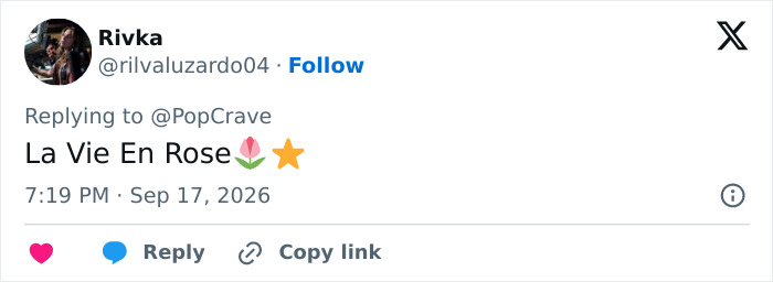 A social media comment about Lady Gaga and Michael Polansky's baby girl name choice, showing criticism.