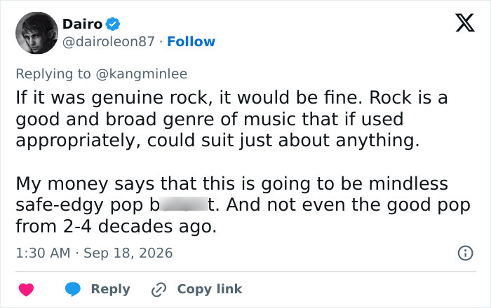 Tweet expressing further religious backlash and criticism of the fantasy adaptation.