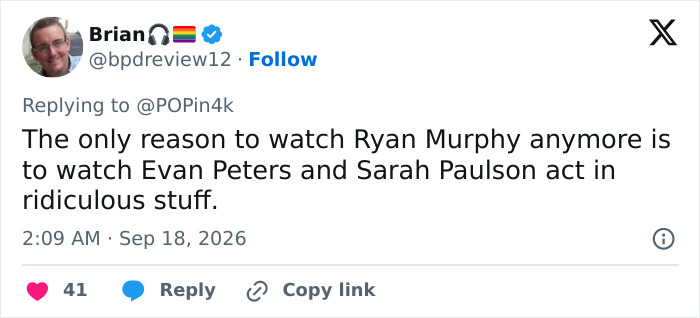 Viewer critiques Ryan Murphy and praises Lizzie Borden actors Viewer critiques Ryan Murphy and praises Lizzie Borden actors