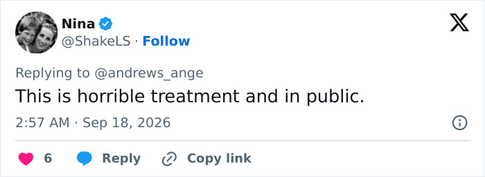 Screenshot of a tweet expressing concern about Prince William's public behavior towards Kate Middleton.