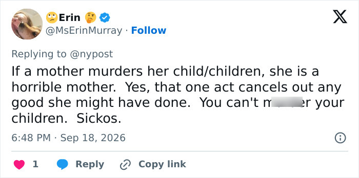 Screenshot of a tweet about a mother who ended a daughter's life, highlighting reactions to the Las Vegas hotel case. Screenshot of a tweet about a mother who ended a daughter's life, highlighting reactions to the Las Vegas hotel case.