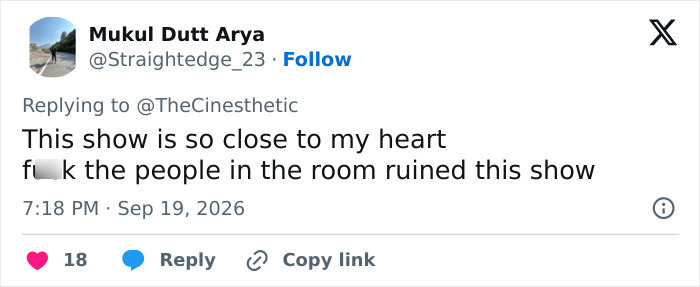 A Twitter user sharing thoughts on the greatest face card on TV show A Twitter user sharing thoughts on the greatest face card on TV show