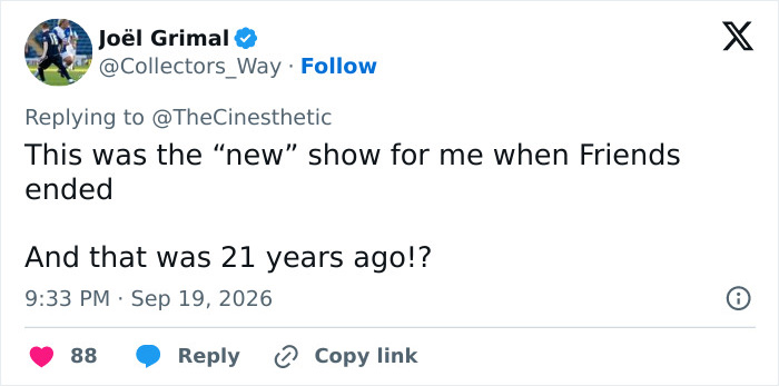 A Tweet about the greatest face card on TV show from 21 years ago A Tweet about the greatest face card on TV show from 21 years ago