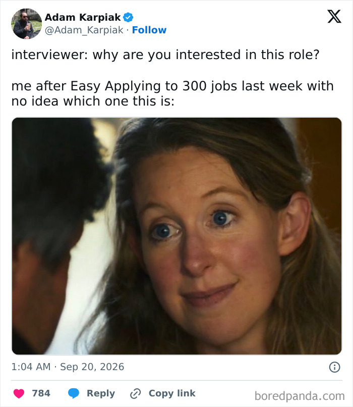 Hilarious tweets about easy applying to jobs and forgetting which ones