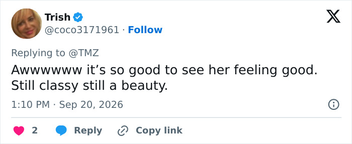Supportive tweet celebrates Celine Dion feeling good and looking classy Supportive tweet celebrates Celine Dion feeling good and looking classy