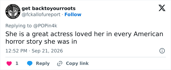 A post mentioning a great actress in American Horror Story, related to Hollywood A-Listers who played this criminal A post mentioning a great actress in American Horror Story, related to Hollywood A-Listers who played this criminal