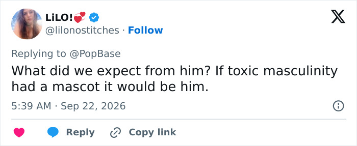 A tweet by LiLO describing looksmaxxing influencer Clavicular as the mascot of toxic masculinity. A tweet by LiLO describing looksmaxxing influencer Clavicular as the mascot of toxic masculinity.