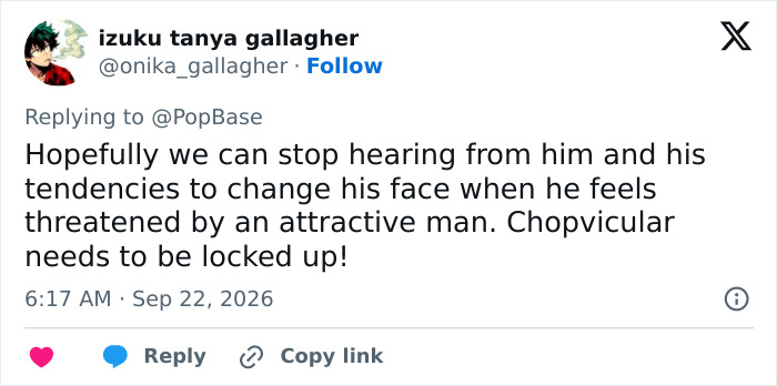 A tweet demanding Looksmaxxing influencer Clavicular be locked up after his recent charges. A tweet demanding Looksmaxxing influencer Clavicular be locked up after his recent charges.