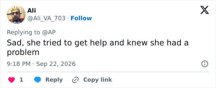 A social post about seeking help, related to Hayden Panettiere A social post about seeking help, related to Hayden Panettiere
