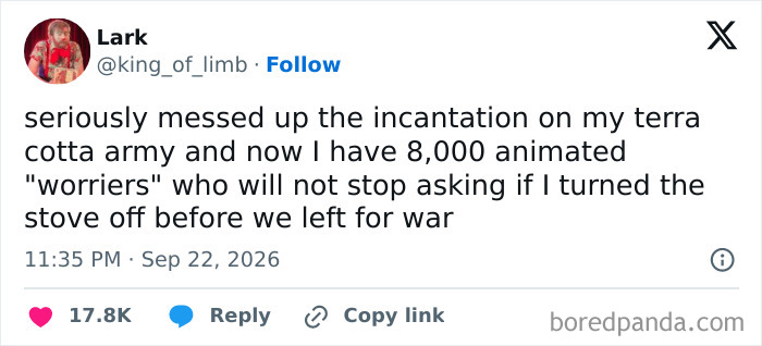 Funny tweets about 8000 terracota worriers