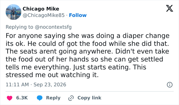 A tweet on the viral treatment of wife during baseball match discussing the viral video. A tweet on the viral treatment of wife during baseball match discussing the viral video.