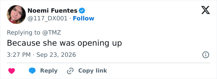 A social post about someone opening up, related to Hayden Panettiere A social post about someone opening up, related to Hayden Panettiere