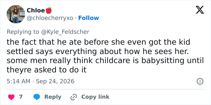 Social media comment on husband viral for treatment of wife during baseball match. Social media comment on husband viral for treatment of wife during baseball match.