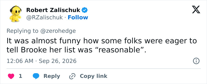 Comment on social media about reasonable list in corgi tech startup chaos