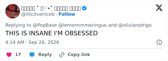 Fan reaction expressing obsession with Olivia Rodrigo's dress Fan reaction expressing obsession with Olivia Rodrigo's dress