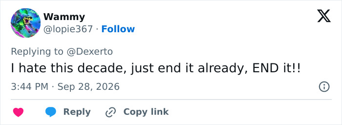 A social media post reacting with frustration to a mysterious influencer as millions watch bizarre videos.