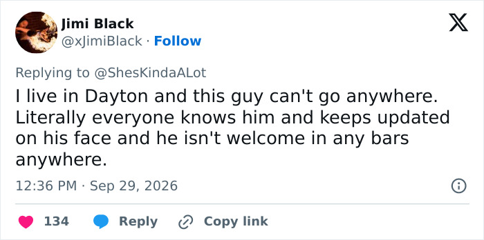 Social media post discussing current whereabouts of Brock Turner in Dayton Social media post discussing current whereabouts of Brock Turner in Dayton